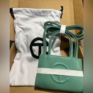 Telfar small shopping bag- Sage